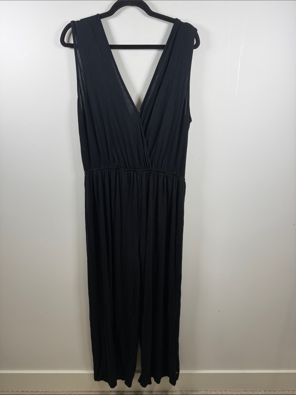 LA VIE EN ROSE AQUA | Black Bathing Suit Jumpsuit Coverup Size L